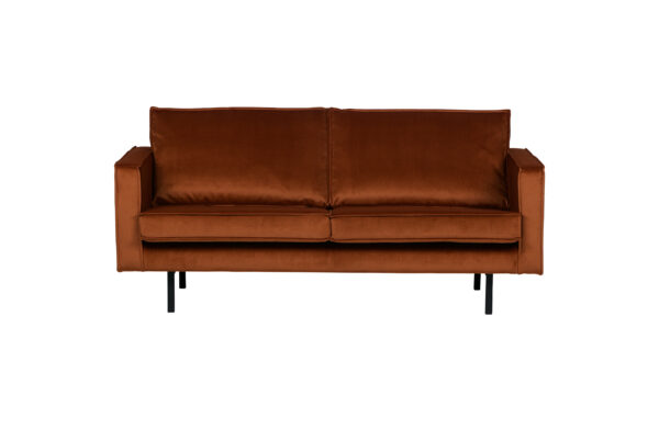 BEPUREHOME Rodeo 2,5 pers. sofa - rust fløjl