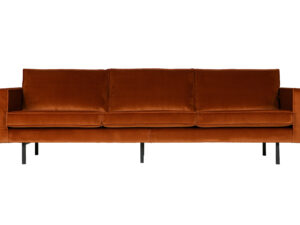 BEPUREHOME Rodeo 3 pers. sofa - rust fløjl