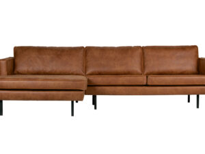 BEPUREHOME Rodeo sofa, m. venstre chaiselong - cognac stof