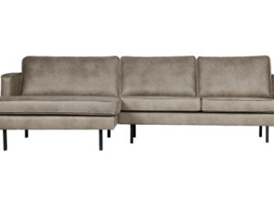 BEPUREHOME Rodeo sofa, m. venstre chaiselong - elefant grå/brun stof