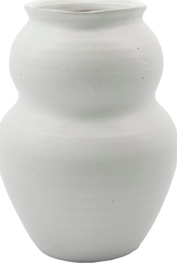 Juno, Vase by House Doctor (D: 17 cm. x H: 22,5 cm., Hvid)