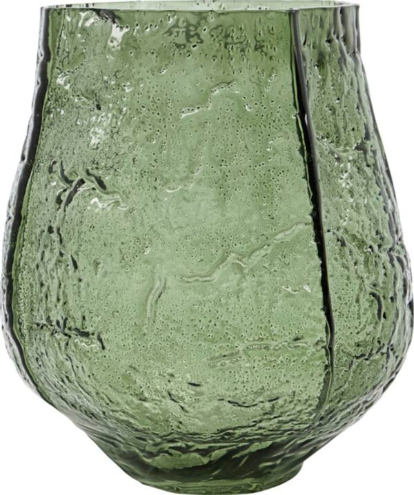 Moun, Vase by House Doctor (D: 22 cm. x H: 22 cm., Mørkegrøn)