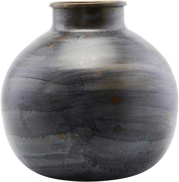 Vase, Etnik, Blue by House Doctor (D: 30 cm. H: 30 cm., Blå)