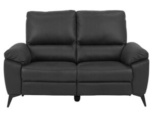 ACT NORDIC Rana 2 pers. sofa, m. 2 elektriske reclinere og USB port C stik - grå polyester og sort metal