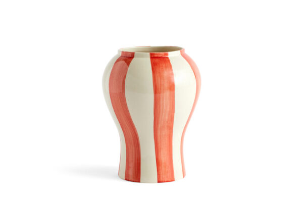 HAY Sobremesa Stripe Vase S red