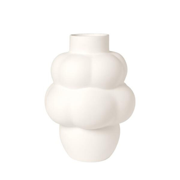 Louise Roe Balloon Vase 04 Ceramic Raw White