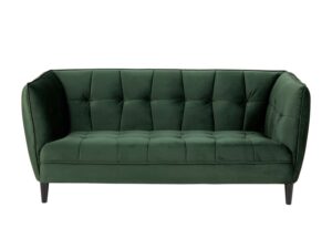 ACT NORDIC Jonna 2,5 pers. sofa - grøn polyester og sort gummitræ