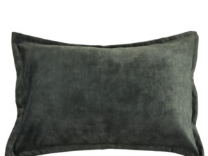 Margit Brandt velour pude - dark green - 40x60