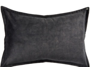 Margit Brandt velour pude - dark grey - 40x60