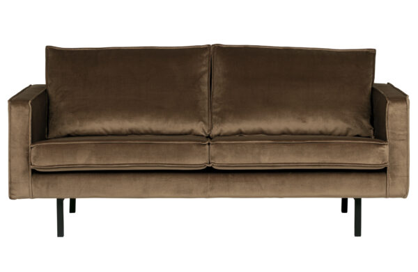 BEPUREHOME Rodeo 2,5 pers. sofa - taupe fløjl