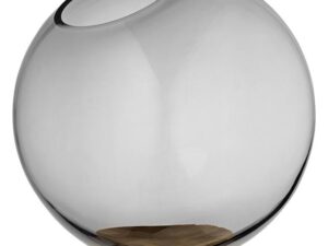 AYTM GLOBE Vase med Stand Sort/Guld Ø21 cm