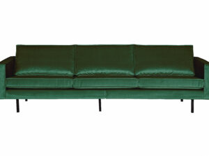 BEPUREHOME Rodeo 3 pers. sofa - skovgrøn fløjl