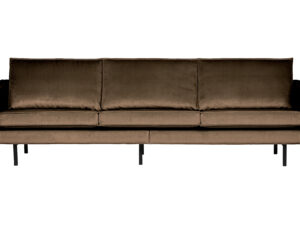 BEPUREHOME Rodeo 3 pers. sofa - taupe fløjl