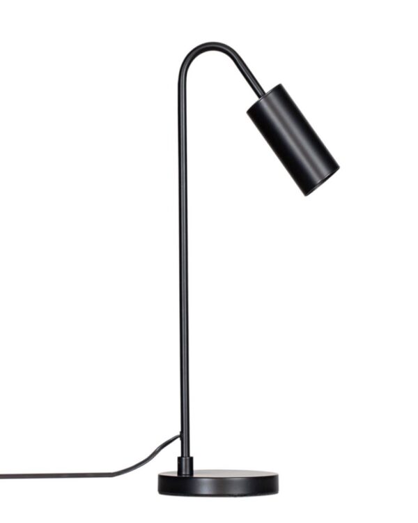 Curve bordlampe (Sort mat)