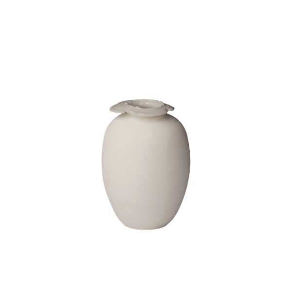 Northern Brim Vase H18 Beige