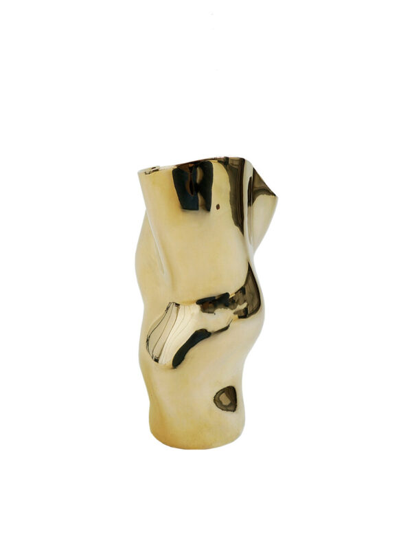 Ostrea 25 Vase, gold fra Hein Studio