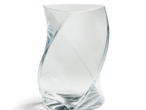 Twister vase fra Piet Hein (klar) (24 cm)