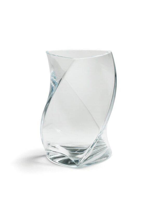 Twister vase fra Piet Hein (klar) (24 cm)