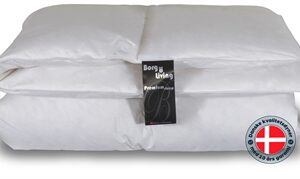 Dobbeltdyne med 100% dun - 200x220cm - Moskusdun vinter dobbelt dyne - Favorit dynen - dansk produceret dyne